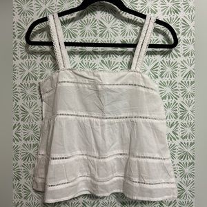 Isa & Ella white tank XS NWT